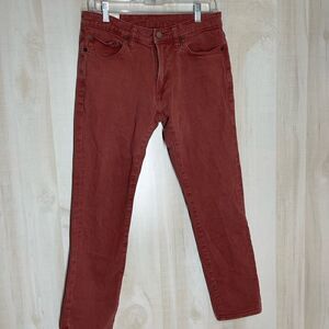 Abercrombie and Fitch red rust color skinny jeans, size 29‎